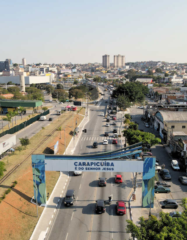 Vista urbana da cidade Carapicuíba.